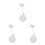 3Pcs Retractable Security Cable Locks White ABS Steel Tool Organizer 6