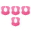4Pièces Pour Shampooing Rose En Silicone Adaptable 11