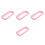 4Paires Anneaux De ABS Rose Pour Protection Lit 5