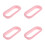 4Paires Anneaux De ABS Rose Pour Protection Lit 9