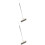 2Pcs Foldable Silver Broom with Soft Bristles for Kitchen and Home 7
