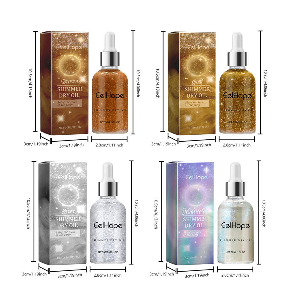 Lavender Shimmer Body Oil 30Ml Eelhope Party Glitter