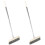 2Pcs Foldable Silver Broom with Soft Bristles for Kitchen and Home 4