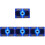 4Pièces Support Refroidissant Laptop Portable LED En ABS Pliable 4