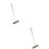 2Pcs Foldable Silver Broom with Soft Bristles for Kitchen and Home 8
