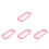 4Paires Anneaux De ABS Rose Pour Protection Lit 8