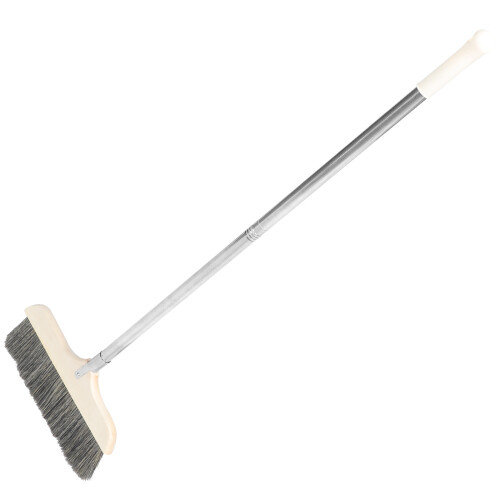 2Pcs Foldable Silver Broom with Soft Bristles for Kitchen and Home 2
