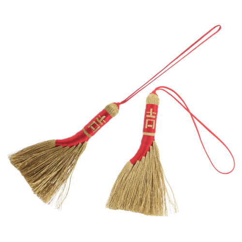 10Pièces Pendentifs Mini Balai Élégant Pour Décor De 2