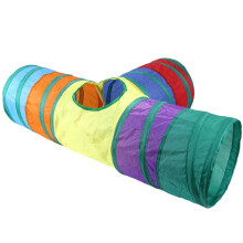 2Pièces Tunnel Pliable Multi Couleurs Pour Animaux
