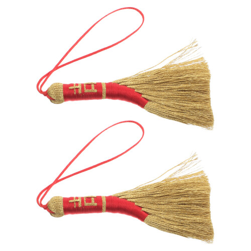 10Pièces Pendentifs Mini Balai Élégant Pour Décor De 1