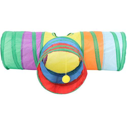 2Pièces Tunnel Pliable Multi Couleurs Pour Animaux 1