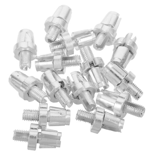 45Pièces Accessoires Freinage Aluminium Argent Pour Fixe 1
