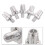 45Pièces Accessoires Freinage Aluminium Argent Pour Fixe 11
