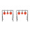 2Ensembles Cibles Métal Automatiques Réinitialisables Multi Couleurs 5