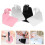 16Pièces Support Lampe LED Portable Plastique Variée 10