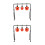 2Ensembles Cibles Métal Automatiques Réinitialisables Multi Couleurs 7