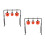 2Ensembles Cibles Métal Automatiques Réinitialisables Multi Couleurs 8
