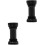 2Pcs Threaded Aluminum Alloy Bike Bottom Bracket Replacement Black 4