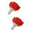 2Pcs Plastic Bib Connector Adapter for Soda Water Machine Multi-Color 8