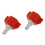 2Pcs Plastic Bib Connector Adapter for Soda Water Machine Multi-Color 5