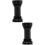 2Pcs Threaded Aluminum Alloy Bike Bottom Bracket Replacement Black 8