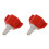 2Pcs Plastic Bib Connector Adapter for Soda Water Machine Multi-Color 4