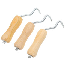 9Pièces Outil Torsion Fil Acier Beige Manche Bois Usage