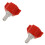 2Pcs Plastic Bib Connector Adapter for Soda Water Machine Multi-Color 7