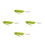 4Pièces Ustensiles Anti-Tremblements Adaptés Silicone Vert Olive 7
