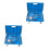 2Ensembles Kit De Testeur Compression Bleu Avec Manomètre Auto 6