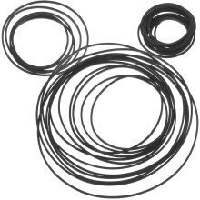 240Pcs Flexible Rubber Cassette Tape Recorder Drive Belts Black