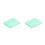 2Pcs Micro Suede Pet Bath Towel Reusable Light Green Dog Drying Wrap 5