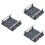 3Pièces Barrières Miniatures DIY Rail Train Accessoire ABS Gris 9