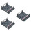 3Pièces Barrières Miniatures DIY Rail Train Accessoire ABS Gris 10