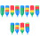 150Pcs Mini Funnels Multi-Color Plastic Lab and Oil Transfer 3