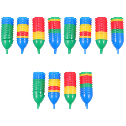150Pcs Mini Funnels Multi-Color Plastic Lab and Oil Transfer 2