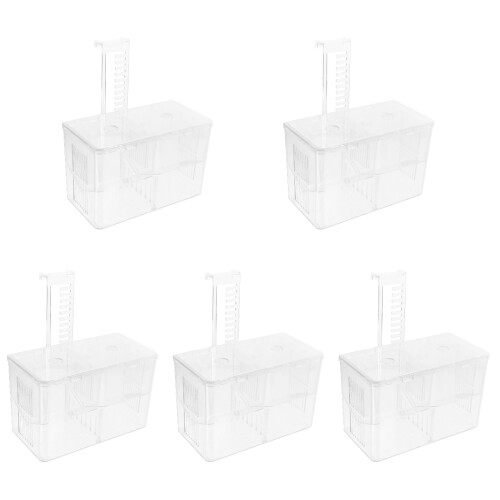5Pièces Box Isolation Aquarium En Pe Transparent Pour 2