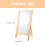 2Sets Small White Wood Chalkboard Sign Rustic Menu Board for Daily Use 9