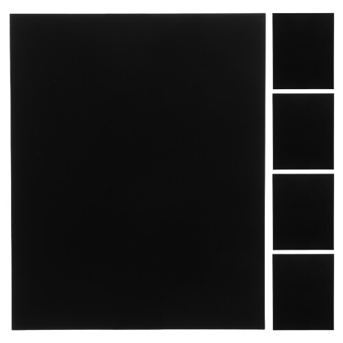 25Pcs Anodized Black Aluminum Plates Engravable Blanks for Sublimation