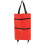 5Pcs Red Shopping Bag with Wheels Foldable Trolley Laundry Bag 1