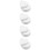8Pièces Cake Dummies Mousse Rond Cœur Pour Décor 6