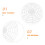 25Pcs White PVC Fermenting Mesh for Pickle Jar Pressing Use 5