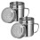 6Pcs Silver Stainless Steel Dredge Shaker Set for Kitchen Use 9
