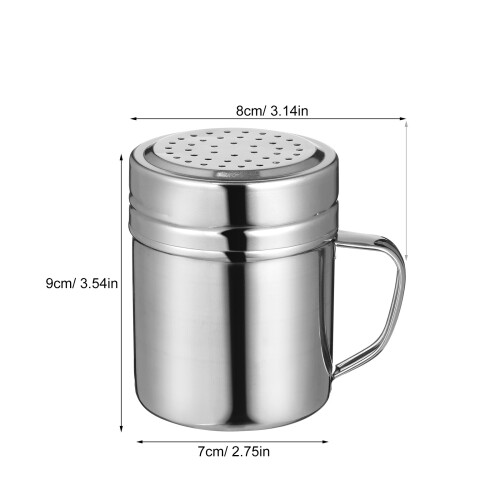 6Pcs Silver Stainless Steel Dredge Shaker Set for Kitchen Use 1