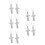 10Pcs Silver Titanium Cross Urn Pendants Secure Ashes Holder Necklace 6