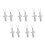 10Pcs Silver Titanium Cross Urn Pendants Secure Ashes Holder Necklace 3