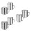 6Pcs Silver Stainless Steel Dredge Shaker Set for Kitchen Use 4