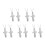 10Pcs Silver Titanium Cross Urn Pendants Secure Ashes Holder Necklace 4