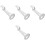 4St Witte Projector Wandbeugel Voor 360 Draaibare Projectie 5