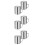 6Pcs Silver Stainless Steel Dredge Shaker Set for Kitchen Use 3